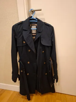 Gabardina azul marino Talla L