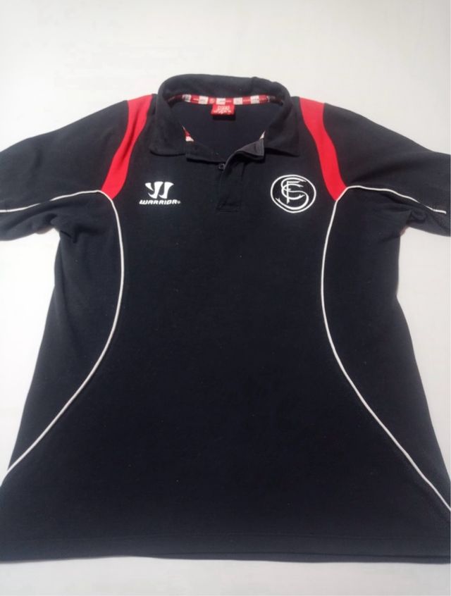 Polo Sevilla FC Warrior Negro y Rojo,