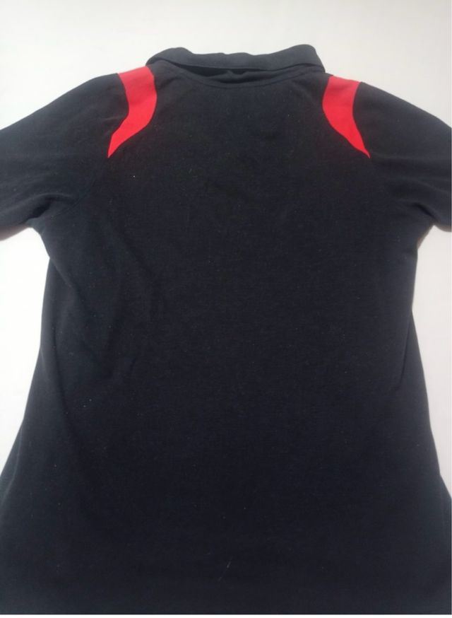 Polo Sevilla FC Warrior Negro y Rojo,