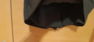 Falda pantalón negra con cinturón