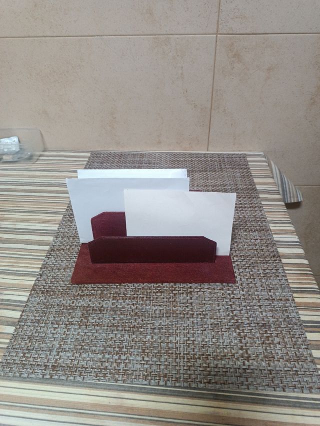 Organizador de escritorio de piel