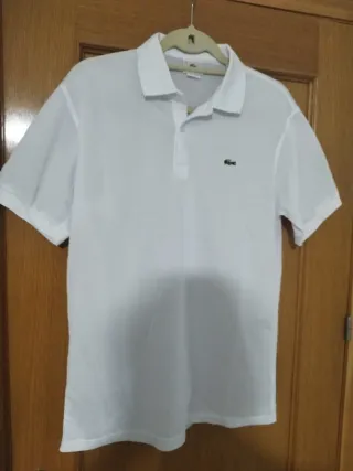 Polo Lacoste Blanco