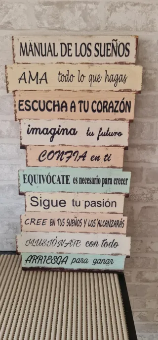 Cuadro Madera Manual de los Sueños