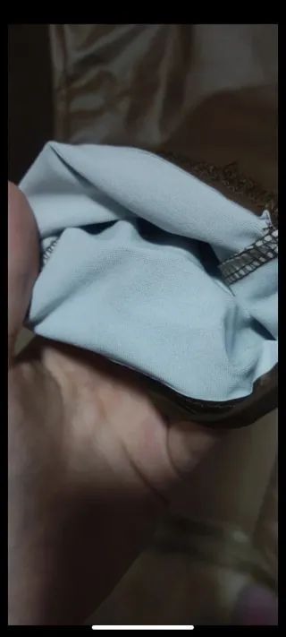 Pantalones polipiel marrones - Talla XL