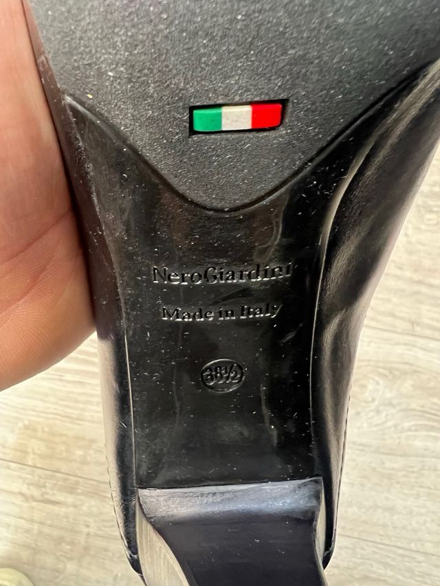 Stivaletti Nero Giardini tacco nero