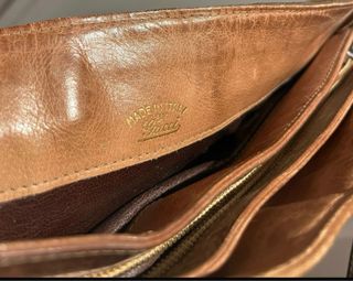 Bolso Gucci Vintage Marrón y Dorado