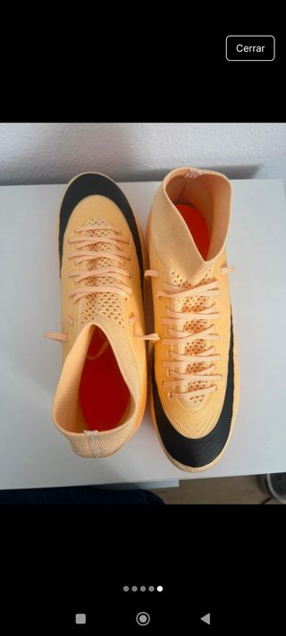 Botas de fútbol Nike Talla 41 Naranja/Negro