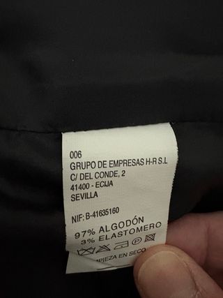 Chaqueta Sahariana Negra