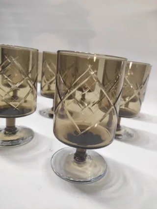 Conjunto copas vintage años 70