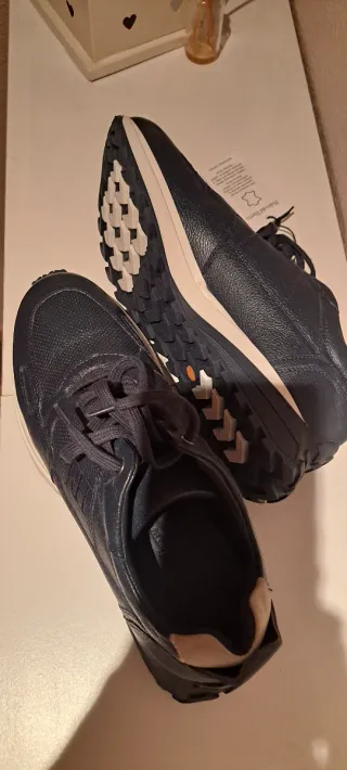 Zapatillas Pedro del Hierro Piel Azul/Blanco