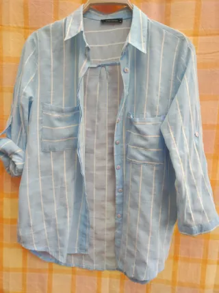 Camisa/sobrecamisa TRENDYOL azul talla M