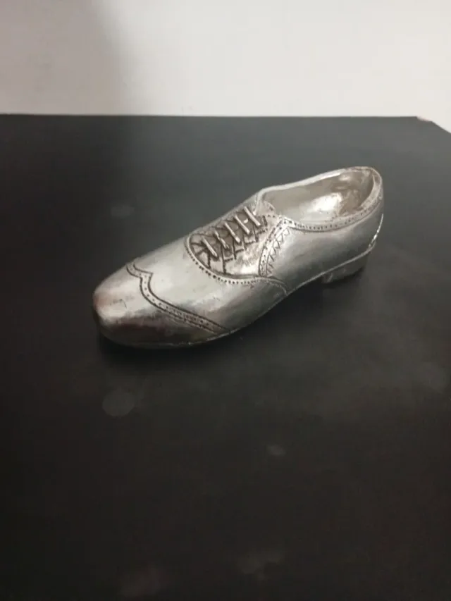 Alfiletero vintage zapato plata