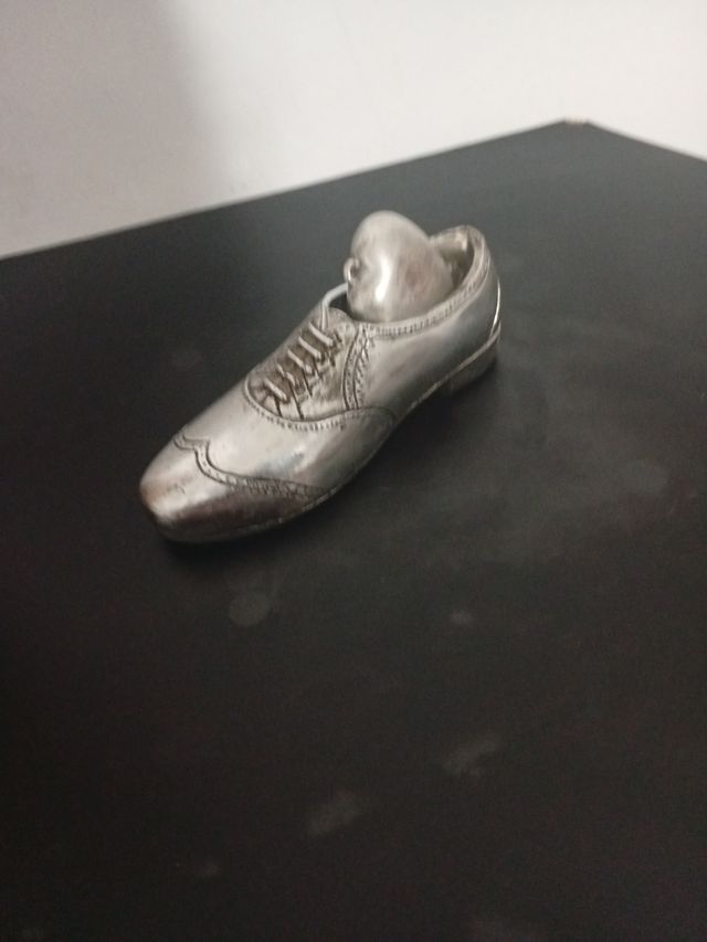 Alfiletero vintage zapato plata