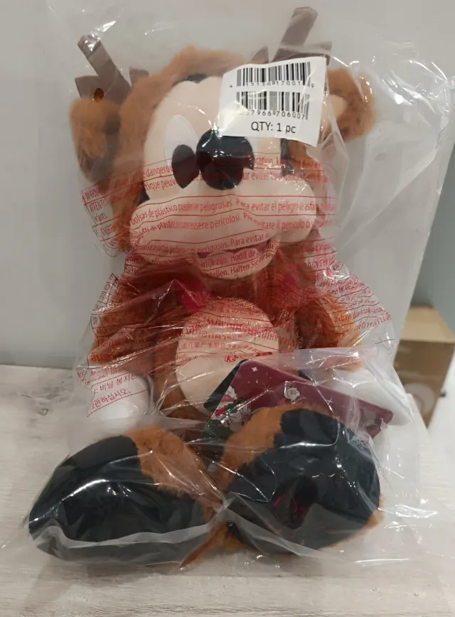 Peluche Disney Mickey Reno Navidad
