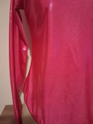 Mallot rosa brillante manga larga