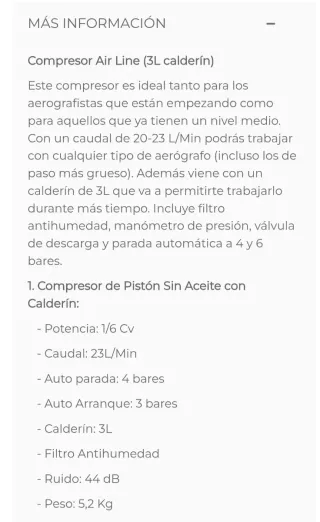 Compresor Aerógrafo WANQ AS186