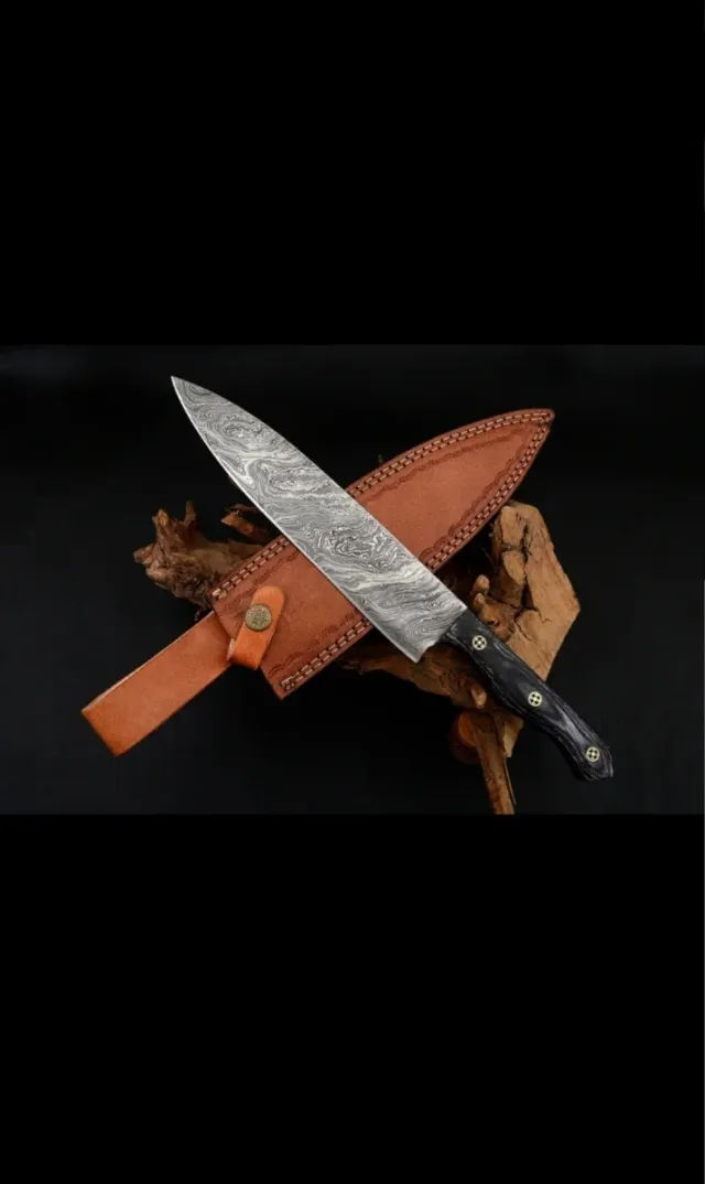 Coltello da chef Damasco forgiato