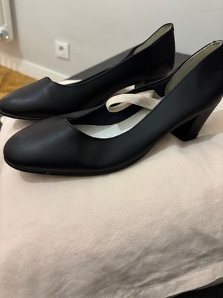 Zapatos de baile español negros T.39. Usados 1 h