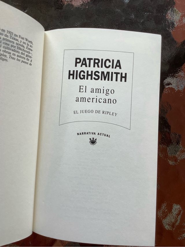 AMIGO AMERICANO Juego de Ripley — Highsmith