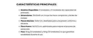 PRENSA HIDRAULICA MANUAL 12 TONELADAS PRO LIFT