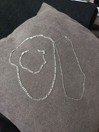 Conjunto cadena y pulsera + cadenita