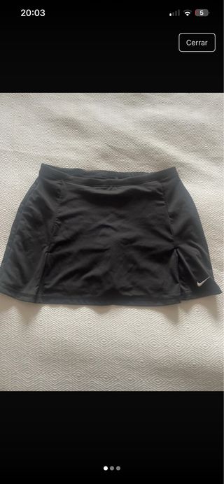 Falda pantalón Nike negra