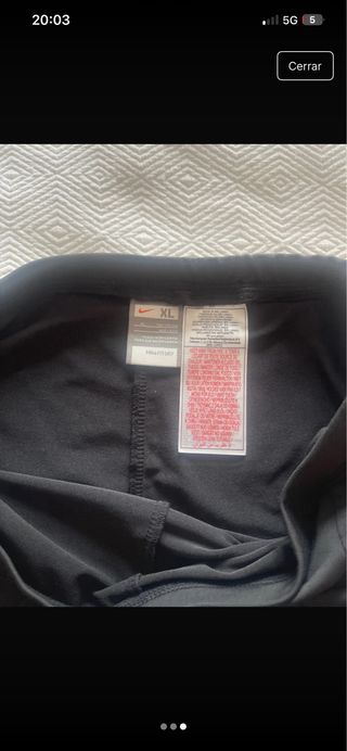 Falda pantalón Nike negra