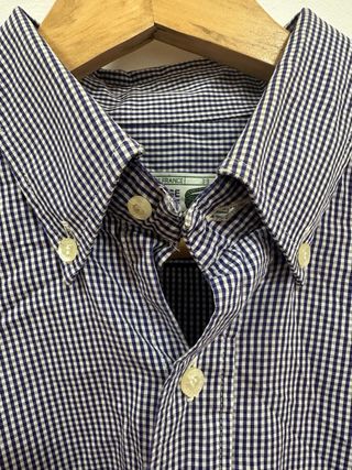 Camisa Lacoste Azul Cuadros