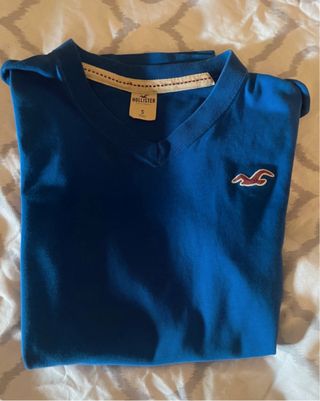 Camiseta Hollister Azul Talla S