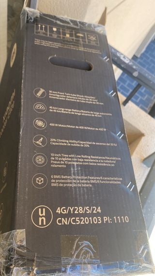 Patinete Xiaomi 45km Autonomía, corre a 25km