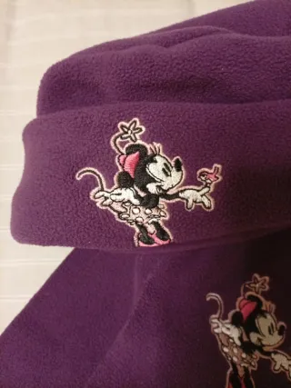 Conjunto Gorro y Bufanda Minnie Mouse Morado