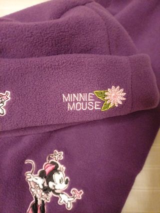 Conjunto Gorro y Bufanda Minnie Mouse Morado