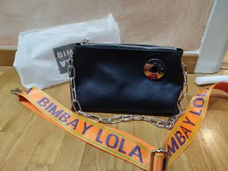 Bolso Bimba y Lola Negro Cadena +correa