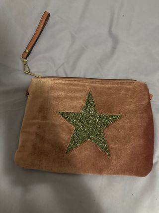 Bolso de mano terciopelo con estrella
