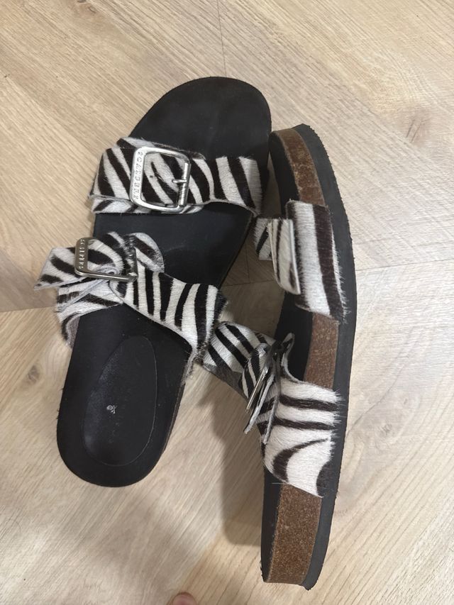 Sandalias Scalpers T39 Zebra