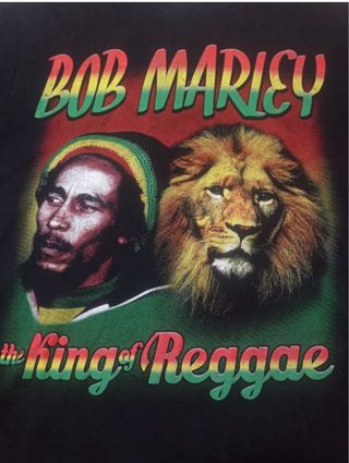 Camiseta Bob Marley The King of Reggae Talla S/m