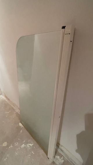 Mampara de ducha cristal y aluminio