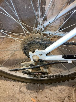 Bicicleta Topbike Morada y Blanca