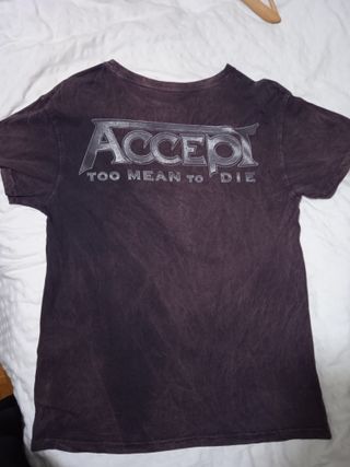 Camiseta Accept Too Mean to Die Talla M S