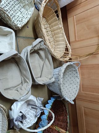 Solo Hoy Cestas de mimbre y tela
