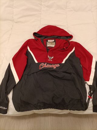 Chaqueta Cortavientos Mitchell & Ness Chicago Bull