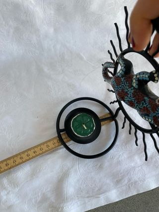 Portacandele Boho Geco Sole in Ferro