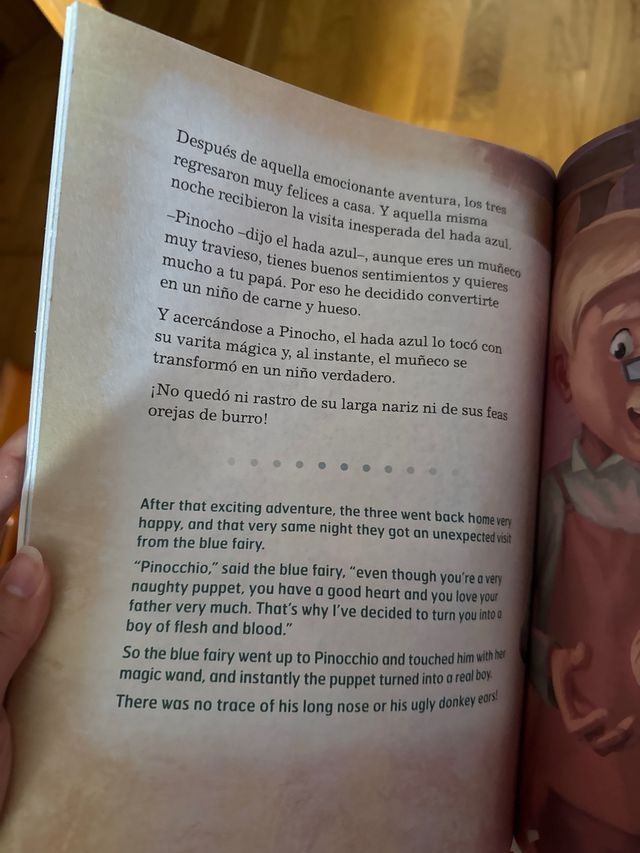 Pinocho español-inglés