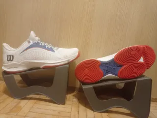 Zapatillas Wilson Blancas y Rojas Talla 43