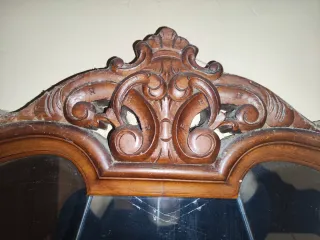 Tocador antiguo 4 cajones espejo