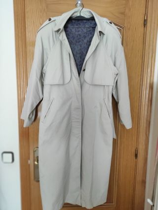 Gabardina Vintage Beige y Multicolor