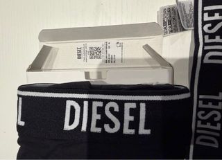 Boxer uomo Diesel neri taglia XL