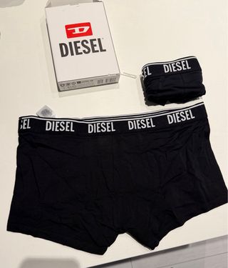 Boxer uomo Diesel neri taglia XL
