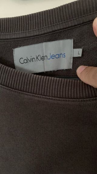Sudadera Calvin Klein Jeans Marrón Talla L
