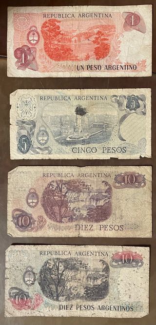 Lote 11 Billetes Antiguos Latinoamericanos
